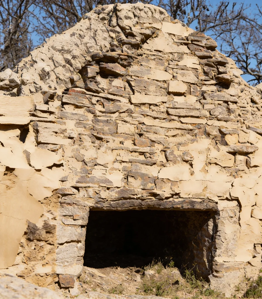 Murasie van die huis wat in 1836 deur ene Harmse gebou is.