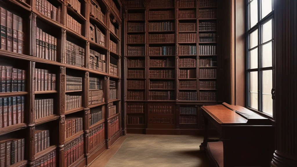 Law library with books